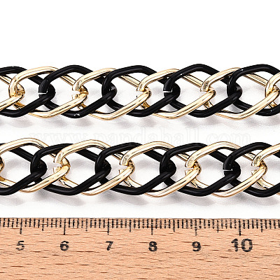 Алюминиевые двухцветные ромбовидные цепи CHA-N004-05EBG-1