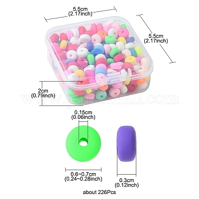 2 прядь бусины из полимерной глины ручной работы CLAY-YW0001-87B-1