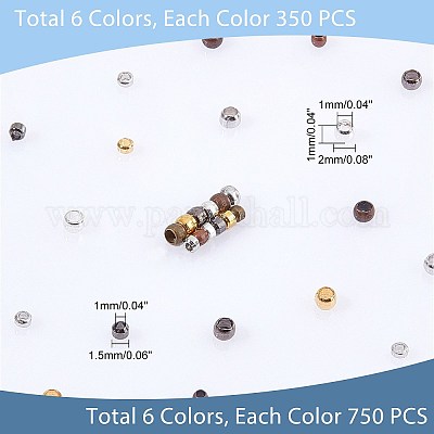 12 стильные латунные обжимные бусины rondelle KK-PH0003-97-1