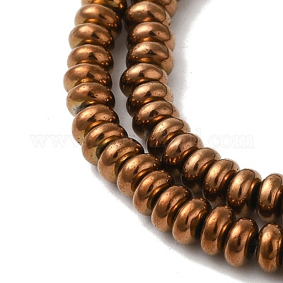 Гальванические нити из синтетических немагнитных гематитовых бусин G-I364-I01-02C-1