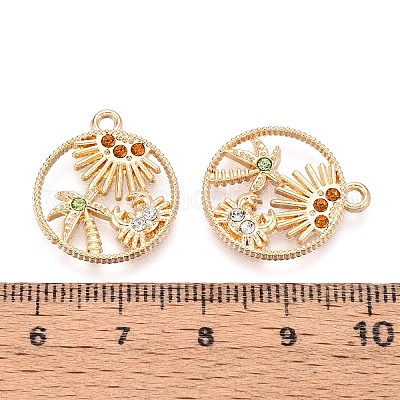 Подвески из сплава и страз PALLOY-T092-17G-1