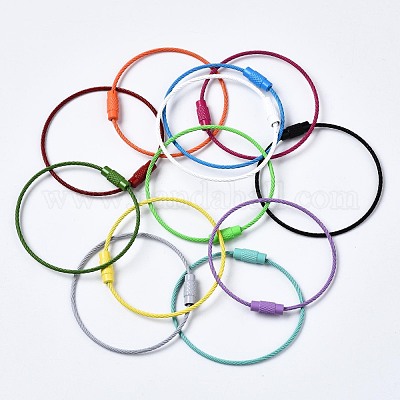 Брелки для ключей из нержавеющей стали 201 X-BJEW-T019-01-1