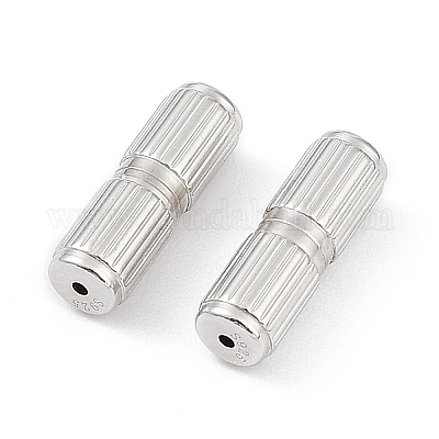 Застежки из стерлингового серебра с родиевым покрытием STER-K173-09P-1