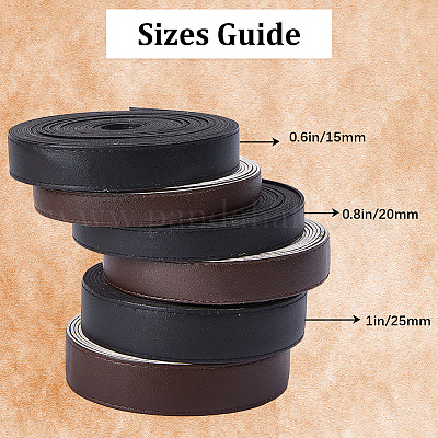 Плоский шнур из искусственной кожи 5м. LC-GF0001-05B-02-1