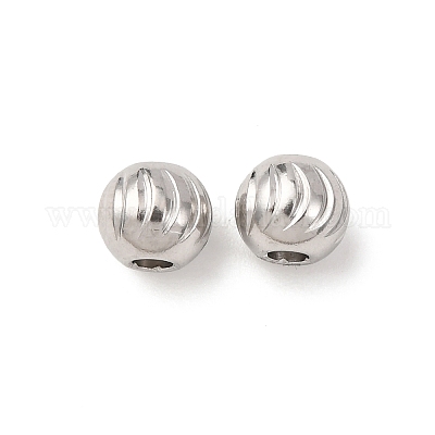 Текстурированные бусины из нержавеющей стали 304 STAS-I358-11P-03-1