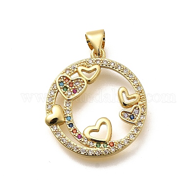 Стойки обшивки латунь микро проложить Циркон подвеску KK-L226-050G-01-1