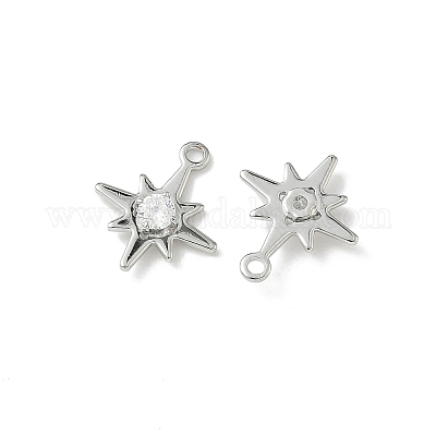 Латунные микро проложить кубического циркония подвески KK-Z136-43B-P-1