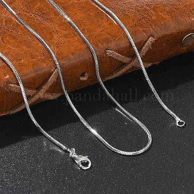 1.5 мм стойка покрытие латунь змейка цепи ожерелья для женщин мужчин MAK-L044-13P-1