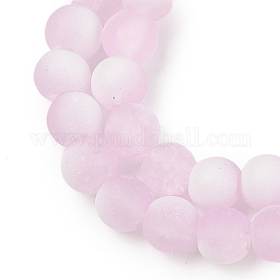 Матовое стекло треск бисер нитей GLAA-U001-8mm-M03-1