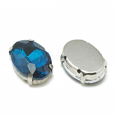 Nähen auf Rhinestone&nbsp;RGLA-T091-13x18mm-14P-1