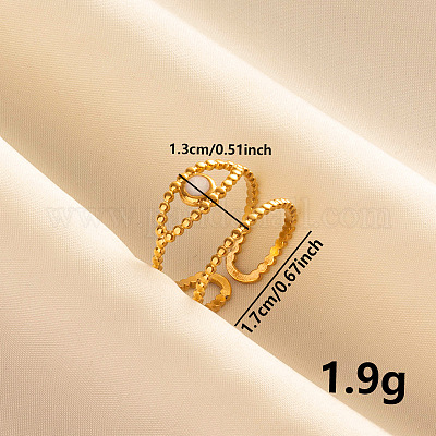 Стильное открытое кольцо-манжета с эмалью в виде глаз KC6125-2-1