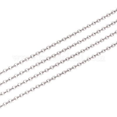 Цепочка из 925-го стерлингового серебра с родиевым покрытием&nbsp;STER-WH0011-04P-1