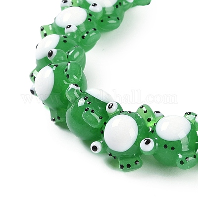 Бусы лэмпворк ручной работы LAMP-P066-07F-1