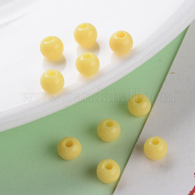 Непрозрачные акриловые бусины MACR-S370-C6mm-SS2105-1