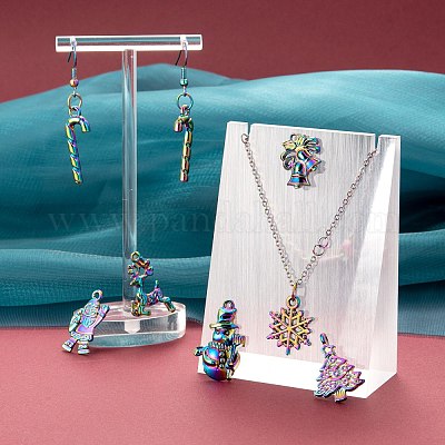 20шт 10 стиля подвески из сплава цвета радуги FIND-LS0001-13MC-1