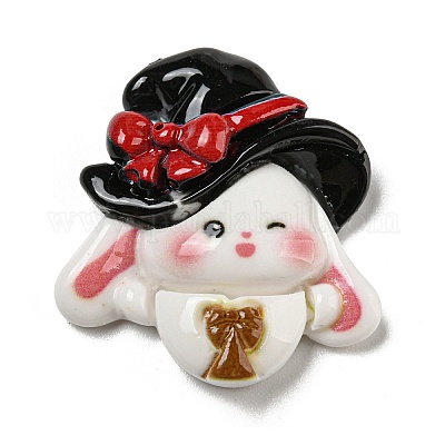 Кабошоны из непрозрачной смолы на тему Хэллоуина RESI-E055-01B-1