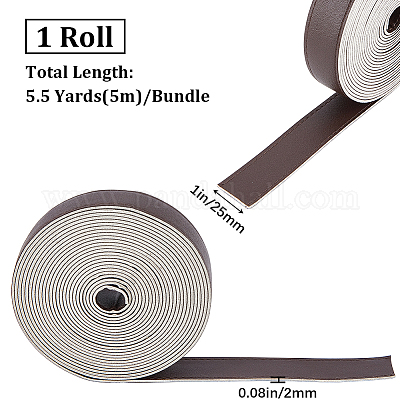 Плоский шнур из искусственной кожи 5м.&nbsp;LC-GF0001-05C-02-1