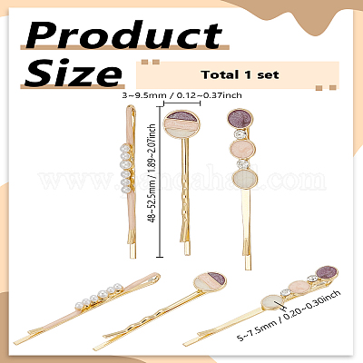 1 набор шпилек для волос из сплава&nbsp;PHAR-LP0001-33B-1