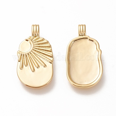 Латунные подвески&nbsp;KK-L006-036G-1