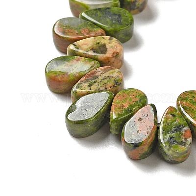 Природные Unakite бисер нитей G-B064-B10-1