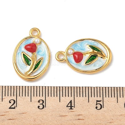 Подвески из нержавеющей стали 304 с эмалью STAS-U057-03G-02-1