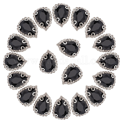 30шт. стеклянные пришивные стразы&nbsp;FIND-AN0001-71-1