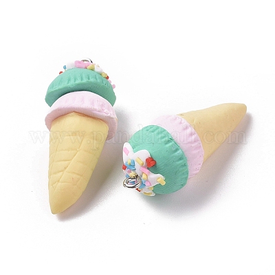 Полимерной глины ручной работы подвески PORC-TAC0001-01B-1