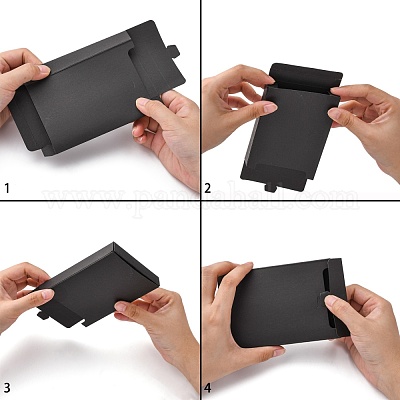 Складная творческая коробка крафт-бумаги CON-L018-C05-1