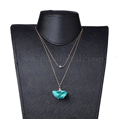 Латунь многоуровневого ожерелья NJEW-JN02380-M-1