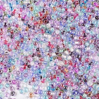 6/0 прозрачные внутри цветные стеклянные круглые бусины SEED-N006-004-1