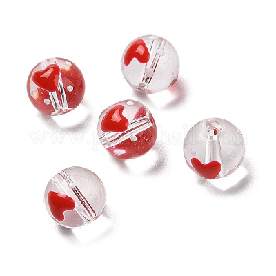 Нити стеклянных эмалевых бусин ручной работы LAMP-A001-A11-1