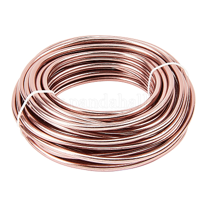 BENECREAT 4 Gauge(5mm) Aluminum Wire 32 Feet(10m) Bendable Metal Sculpting Wire Jewelry Craft Wire for Bonsai Trees AW-BC0003-16C-15-1