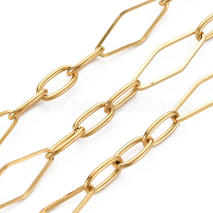 304 Stainless Steel Figaro Chains CHS-S008-013G-1
