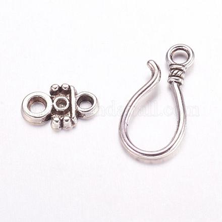 Tibetan Style Hook and Eye Clasps LF1278Y-NF-1