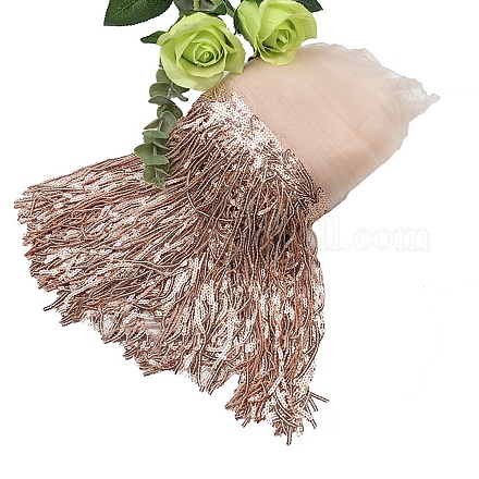 Лента с кисточками из полиэстера 10 ярд OCOR-WH0080-90F-1-1