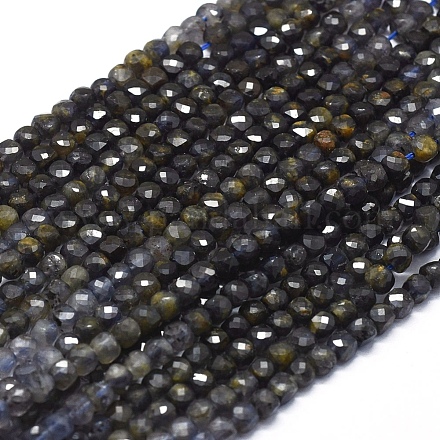 Natural Iolite Beads Strands G-D0013-31-1