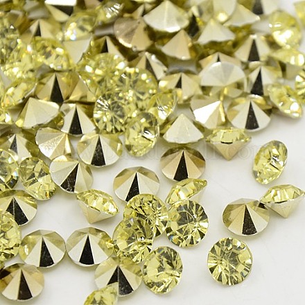 Grade AAA Pointed Back Resin Rhinestones CRES-R120-2.5mm-15-1