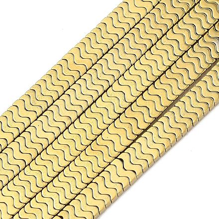 Гальванические нити из синтетических немагнитных гематитовых бусин G-A263-I01-01A-1