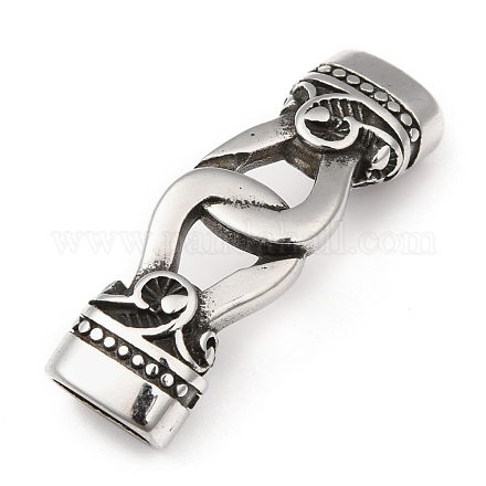 304 Stainless Steel Snap Lock Clasps STAS-P255-13AS-1