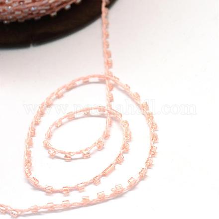 Leuchtende Innenfarbe Signalhorn Perlen Schnüre OCOR-R041-O04-1