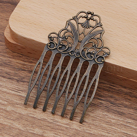 Iron Hair Combs Findings OHAR-PW0001-395AB-1