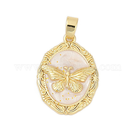 Латунь эмаль подвески KK-U068-09G-03-1