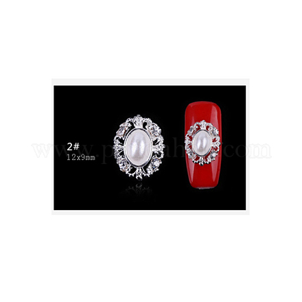 Accesorios de decoración arte de uñas del clavo del diamante de imitación aleación MRMJ-K006-17-02-1