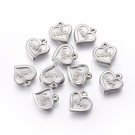 304 Stainless Steel Charms STAS-P228-01-1