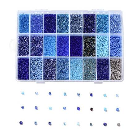 288G 24 Colors Glass Seed Beads SEED-JQ0005-01E-2mm-1