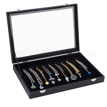 Boîte de présentation de collier de collier de cuir d'unité centrale NDIS-WH0014-01A-1