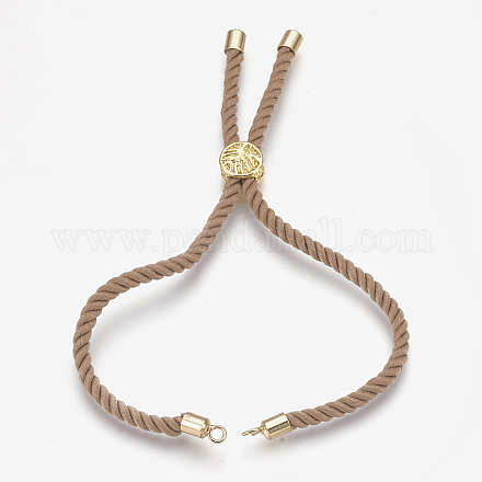 Изготовление браслетов из хлопка KK-F758-03C-G-1
