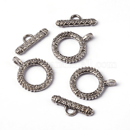 Tibetan Style Alloy Toggle Clasps X-LF0211Y-1