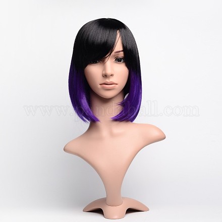 Beautiful Short Straight Hair Cosplay High Temperature Fiber Wigs OHAR-I005-05A-1