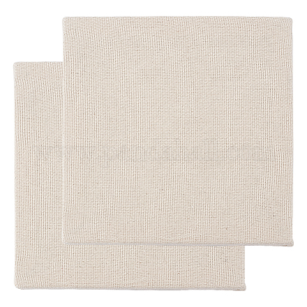 Tissu punch Needle avec des cadres carrés en bambou TOOL-WH0051-89-1